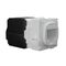 Cat6A RJ-45 UTP Wall Plate Jack. White, 6pc Pack