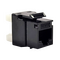 CERTECH Cat6A UTP Keystone Jack, Punch Down / Rapid Tool Termination, Rear Entry - 24pc Pack. Colour: Black
