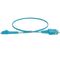 LC-SC OM4 Duplex Fibre Lead, Aqua LSZH Jacket - 50m