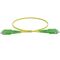SCA-SCA OS2 (G657A1) Duplex Fibre Lead, Yellow LSZH Jacket - 30m