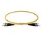 ST-ST OS2 (G657A1) Duplex Fibre Lead, Yellow LSZH Jacket - 1m