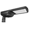 15W Zorro 2 area light 150lm/W, pole mount included for horizontal & vertical mounting, fits 60mm OD round pole, black/Grey