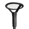 30W LED Post-Top, 4000K, 70 CRI, L7** lens, fits 60mm O/D round pole, black cast-aluminium case