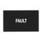 Sprecher and Schuh D7 Legend Plate 30 x 50 mm Snap in Black with White Text FAULT