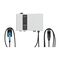 Delta DC Wallbox EV Charger 25kW Type 7m CCS2 and CHAdeMO