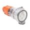 NHP ISO Extension Socket, 3 Round Pins 20A 250V AC, Electric Orange