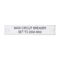 NHP Concept Panelboard Accessory Label Circuit Breakers