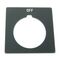 Allen-Bradley 800H Legend Plate 47 X47mm, Standard, OFF, Grey