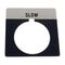 Allen-Bradley 800T Legend Plate 46 x 47mm Gray SLOW for 30.5mm Pushbutton