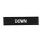 Sprecher and Schuh D7 Legend Plate 30 x 40mm Snap-In Down Black with White Text Down