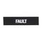 Sprecher and Schuh D7 Legend Plate 30 x 40mm Snap-In Black with White Text Fault