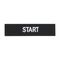 Sprecher and Schuh D7 Legend Plate 30 x 40mm Snap-In Black with White Text START