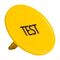 Sprecher and Schuh D7 Colour Cap for Flush Non Illuminated Pushbutton 22.5mm Yellow Test