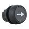 Sprecher and Schuh D7 Pushbutton 22.5 mm Head Only Plastic MOM Flush BLK Cap RIGHT ARROW Non Ill