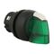 Sprecher and Schuh D7 Selector Switch 22.5mm Head Only Plastic STD KNB 3 POS Illuminated GRN MAIN