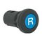 Sprecher and Schuh D7 Pushbutton 22.5 mm Plastic Reset Rod Operator Blank Blue