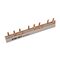 NHP DIN-T Miniature Circuit Breaker Bus Comb 56 Way 3Pole Aux Pin Type 80A End Feed 130A Centre Feed