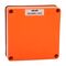NHP ISO Cover - Blank, 1 Gang - 28mm depth, Resistant Orange