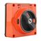 NHP ISO Surface Switch - Key, Lock in ON/OFF, 3 Pole 32A 500V AC, w/o Base, Resistant Orange