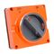 NHP ISO Surface Switch, 4 Pole 32A 500V AC, w/o Base, Resistant Orange