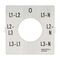Sprecher and Schuh L2 Cam Switch Ll2A4 Legend Plate 48 x 48mm 0 L1 L2 N