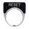 Austrol N100 Legend Plate Reset Black 41 x 45mm Medium to suit N100 operators and indicators