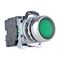 Sprecher and Schuh D7 Pushbutton 22.5 mm Complete Metal MOM Flush GRN Lens Cap 240V Illuminated 1NO
