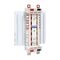NHP POWERMAX DIN-T NC Busbar Chassis 250A 60 Way 2Pole Universal Red Black
