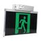 Stanilite Single Point Platinum Exit Lighting LED Evago Black Ceiling Mount SS