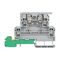Allen-Bradley 1492-J Screw Connection Fuse Terminal w Earth CON 4mm 3 Level 4 CON 5x20mm 6.3A Grey
