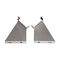 Stanilite Emergency Accessories Wall Mount Bracket Pair 45 Degree