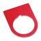 Allen-Bradley 800F Legend Plate 30 X 40mm, CUSTOM, Red with White Text