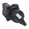 Allen-Bradley 800F Selector Switch 22.5mm Complete PLT STD Knob 2 Position Maint Black 1NO