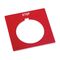 Allen-Bradley 800H Legend Plate 47 X47mm, Standard, PUSH TO STOP, Red