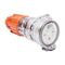NHP ISO Extension Socket, 4 Round Pins 50A 500V AC, Electric Orange