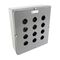 Allen-Bradley 800T Enclosure Die Cast Surface Mount 12 Holes Grey for 30.5mm Pushbutton