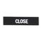Sprecher and Schuh D7 Legend Plate 30 x 40mm Snap-In Close Black with White Text Close