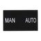 Sprecher and Schuh D7 Legend Plate 30 x 50 mm Snap in Black with White Text MAN AUTO