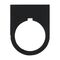 Sprecher and Schuh D7 Legend Plate 30 x 40 mm BLANK Black Plastic