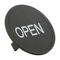 Sprecher and Schuh D7 Colour Cap for Flush Non Illuminated Pushbutton 22.5mm Black Open
