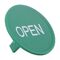 Sprecher and Schuh D7 Colour Cap for Flush Non Illuminated Pushbutton 22.5mm Green Open