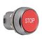 Sprecher and Schuh D7 Pushbutton 22.5 mm Head Only Metal Momentary Flush Red Cap STOP Non Ill