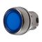 Sprecher and Schuh D7 Pushbutton 22.5 mm Head Only Metal Momentary Flush Blue Lens Cap Illuminated