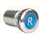 Sprecher and Schuh D7 Pushbuttton 22.5 mm Metal Flush Head Reset Operator Blue R