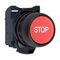 Sprecher and Schuh D7 Pushbutton 22.5 mm Complete Plastic MOM Flush Red Cap STOP Non Ill 1NC