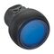 Sprecher and Schuh D7 Pushbutton 22.5 mm Head Only Plastic Latch Flush Blue Lens Cap Illuminated