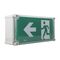 Stanilite Nexus LX Platinum Exit Lighting LED Weather Proof Pictograph Left