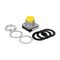 Allen-Bradley 800T Pushbutton 30.5mm Extended Head Non Illuminated No Contacts Yellow
