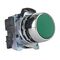 Sprecher and Schuh D7 Pushbutton 22.5 mm Complete Metal MOM Flush Green Cap Non Illuminated 1NO