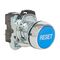 Sprecher and Schuh D7 Pushbutton 22.5 mm Complete Metal MOM Flush Blue Cap RESET Non Illuminated 1NO